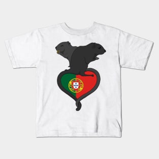 Gerbil Portugal (dark) Kids T-Shirt